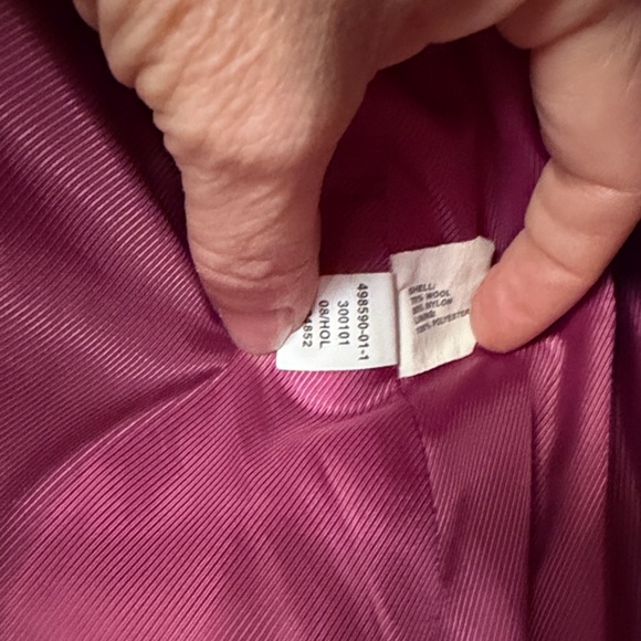 GAP Magenta Pea Coat - Picture 10 of 12